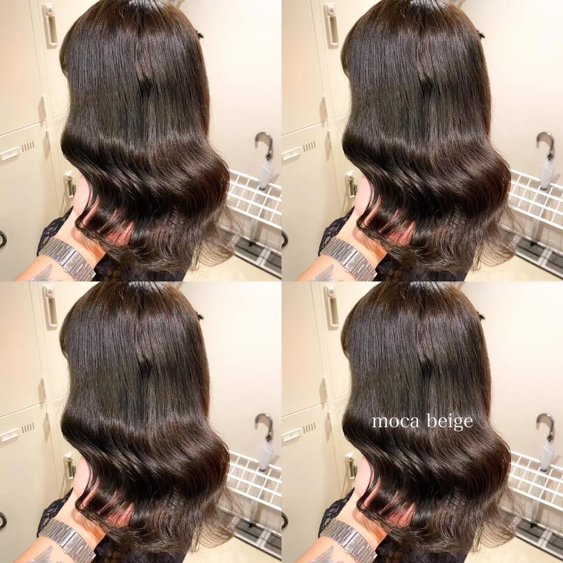 セミロング カラー ヘアカラー トリートメント ハイトーン×レイヤー カットTAKUMIのヘアスタイル