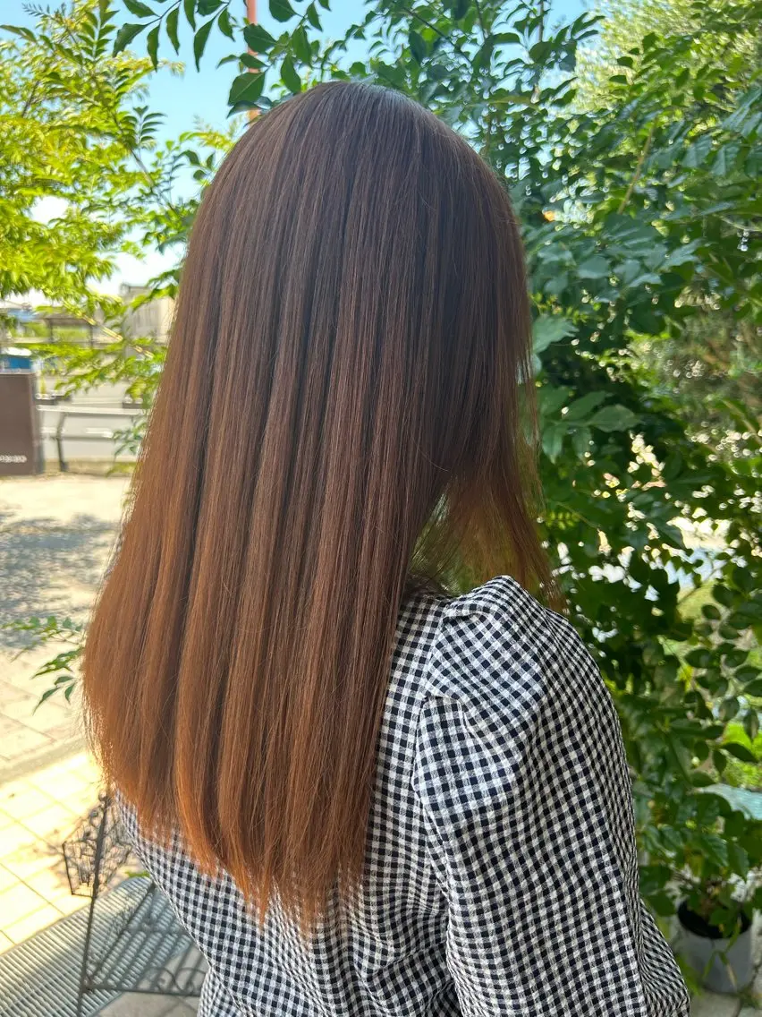ロング カラー ヘアカラー 💛艶カラー髪質改善 💛MIYUのヘアスタイル