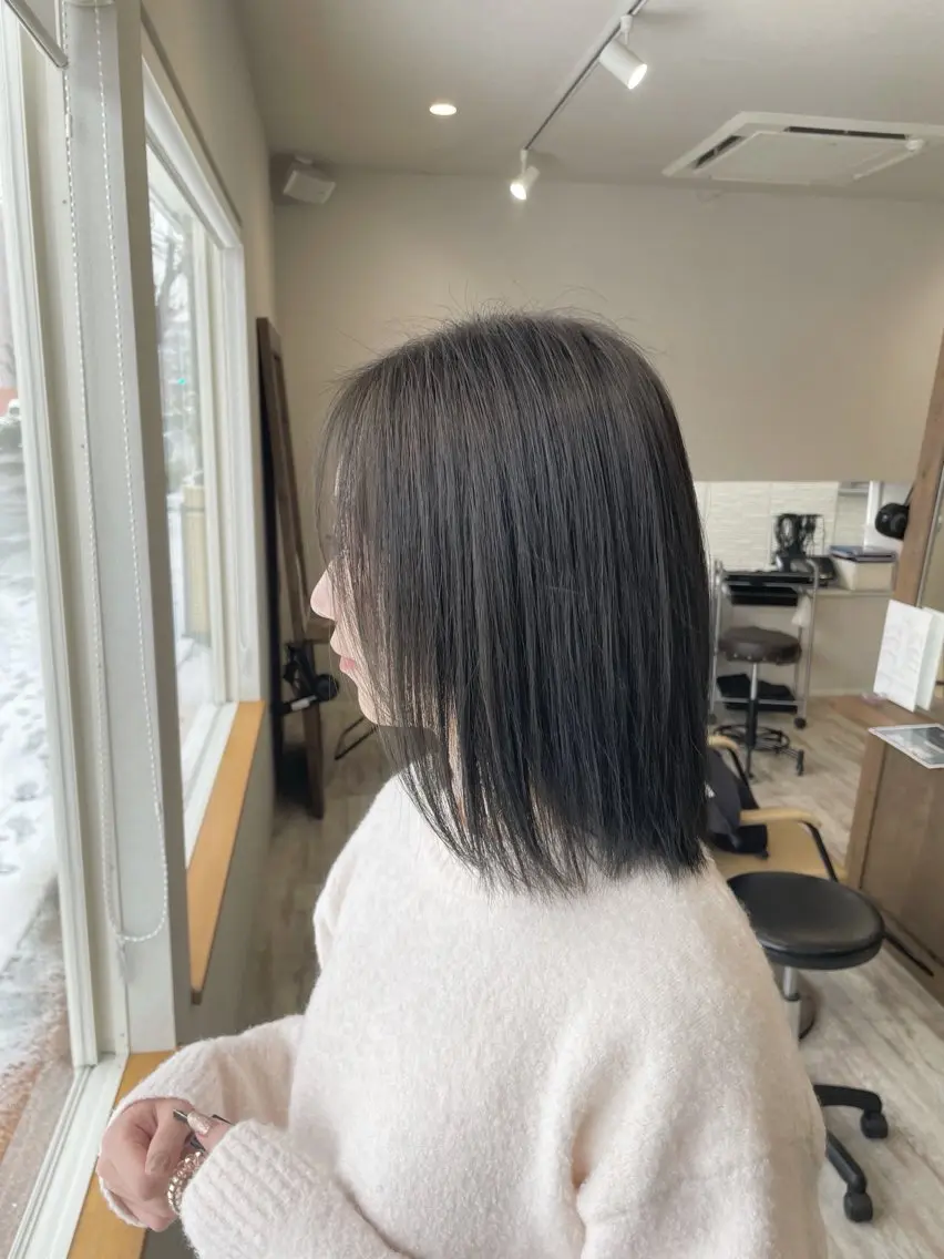 カラー アッシュ アッシュグレー アッシュグレージュ グレージュ 🫧透明感カラー🫧 加茂丈登のヘアスタイル