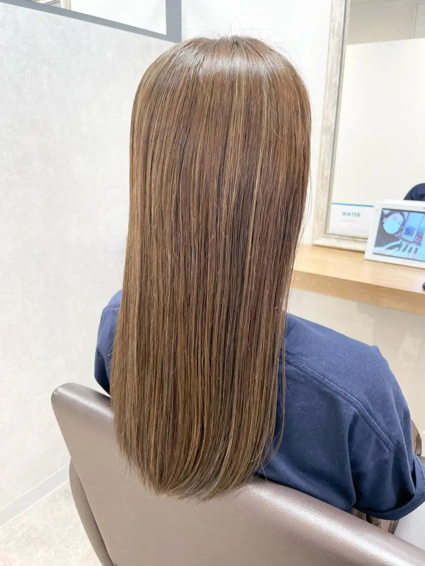 ロング カラー カット ヘアカラー トリートメント 髪質改善×METEO 店長 貞松直也のヘアスタイル