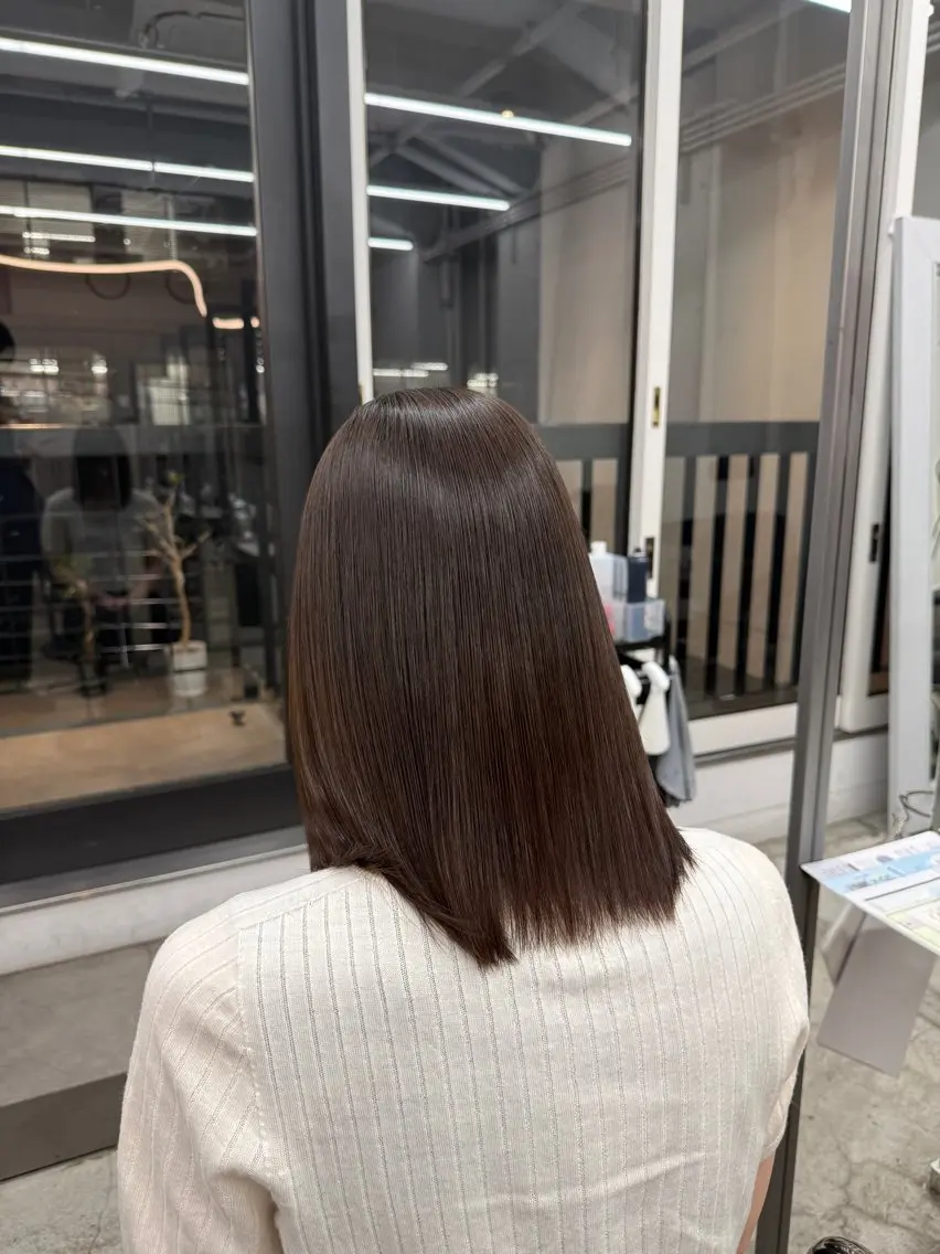 ミディアム ヘアカラー トリートメント diptymoila harukiのヘアスタイル