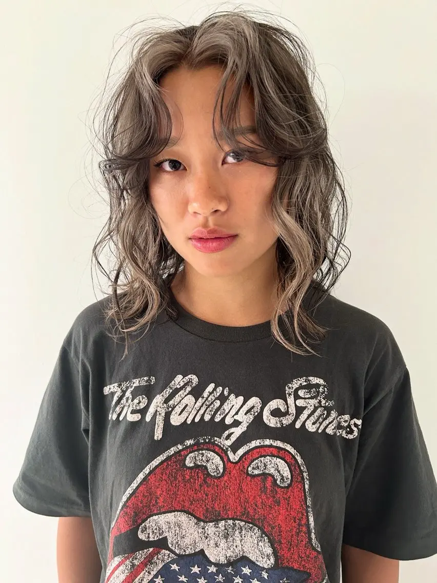 セミロング カラー ヘアカラー トリートメント ケアパーマ/ケアブリ ーチdaisukeのヘアスタイル