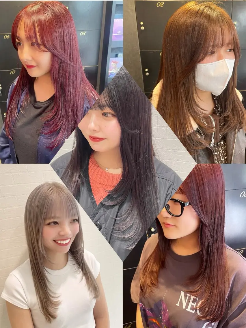 セミロング カラー カット トリートメント 💞暖色カラー 💞risaのヘアスタイル