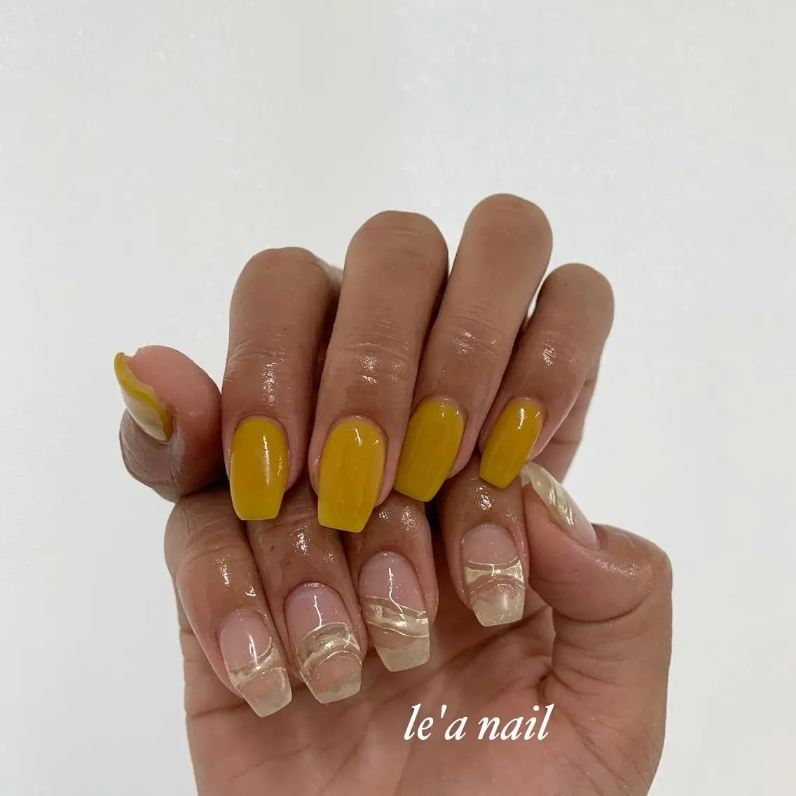 ロング ネイル アートネイル フレンチネイル ミラーネイル ニュアンスネイル pu muのネイルデザイン