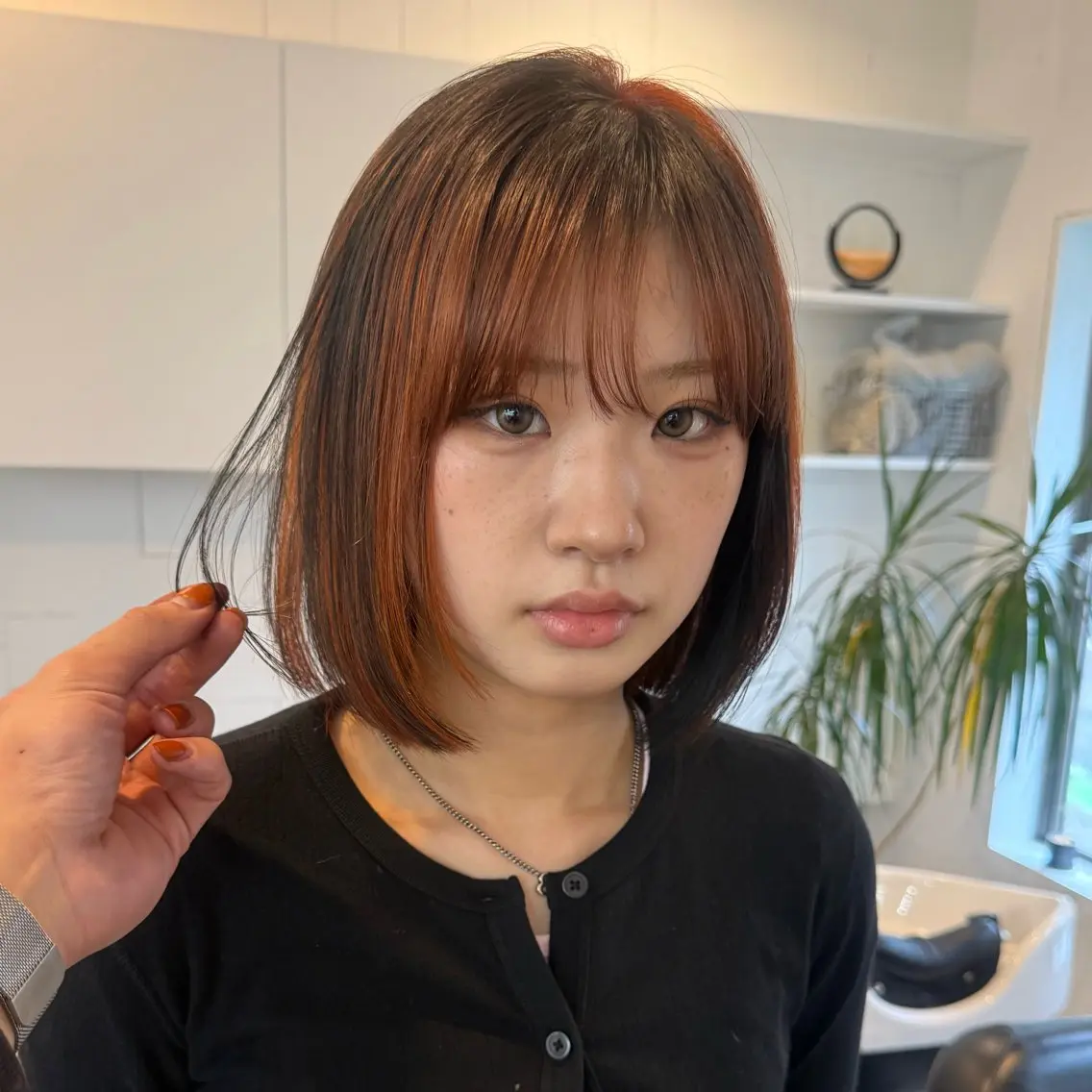 ミディアム 【新潟/ボブとカラー は僕】あいる🫧のヘアスタイル
