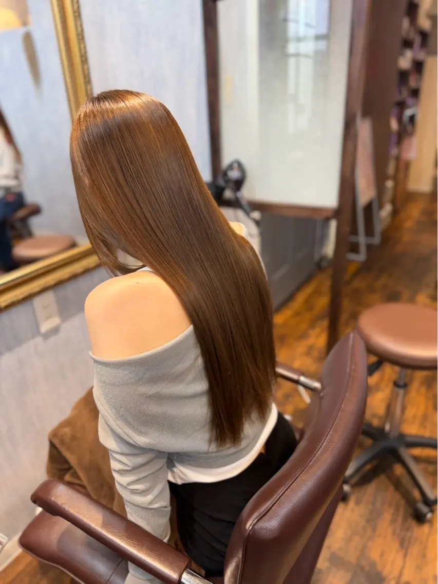 ロング カット 縮毛矯正 トリートメント ✨髪質改善特化✨ Romyリョージ✨のヘアスタイル