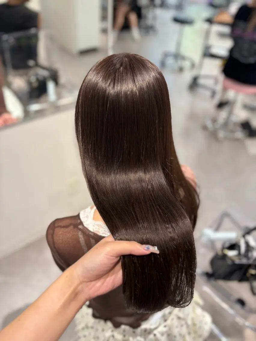 ロング チョコレートブラウン Minami 艶カラー✨️/渋谷のヘアスタイル