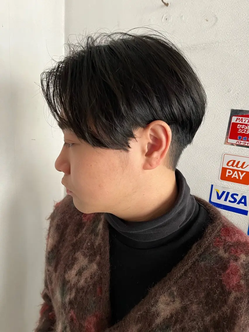 メンズ センターパート カット ヘッドスパ UMM daichi メンズパーマのヘアスタイル