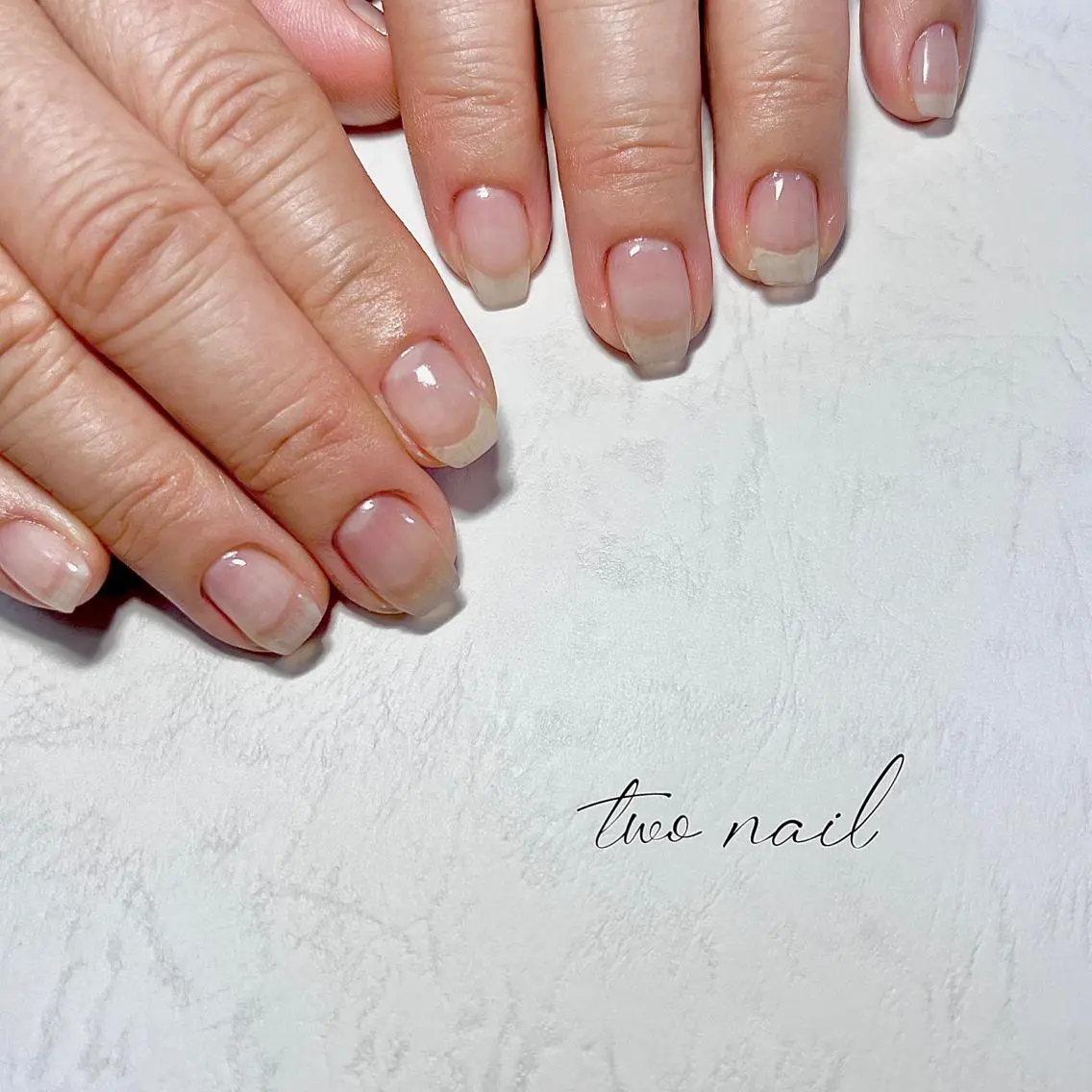 ネイル アートネイル フットネイル ハート ニュアンスネイル ホワイト ハンドネイル two nailのネイルデザイン