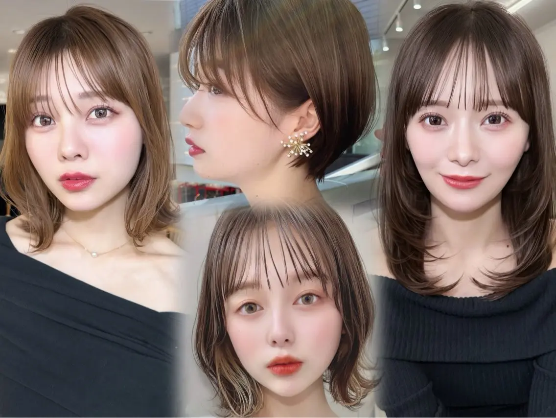 ショート じょー／ボブ カット/白髪ぼかしのヘアスタイル