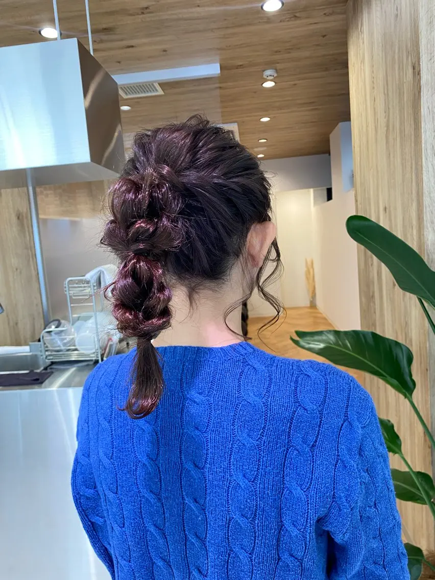 ロング 玉ねぎヘアー 都筑 莉佳子のヘアスタイル