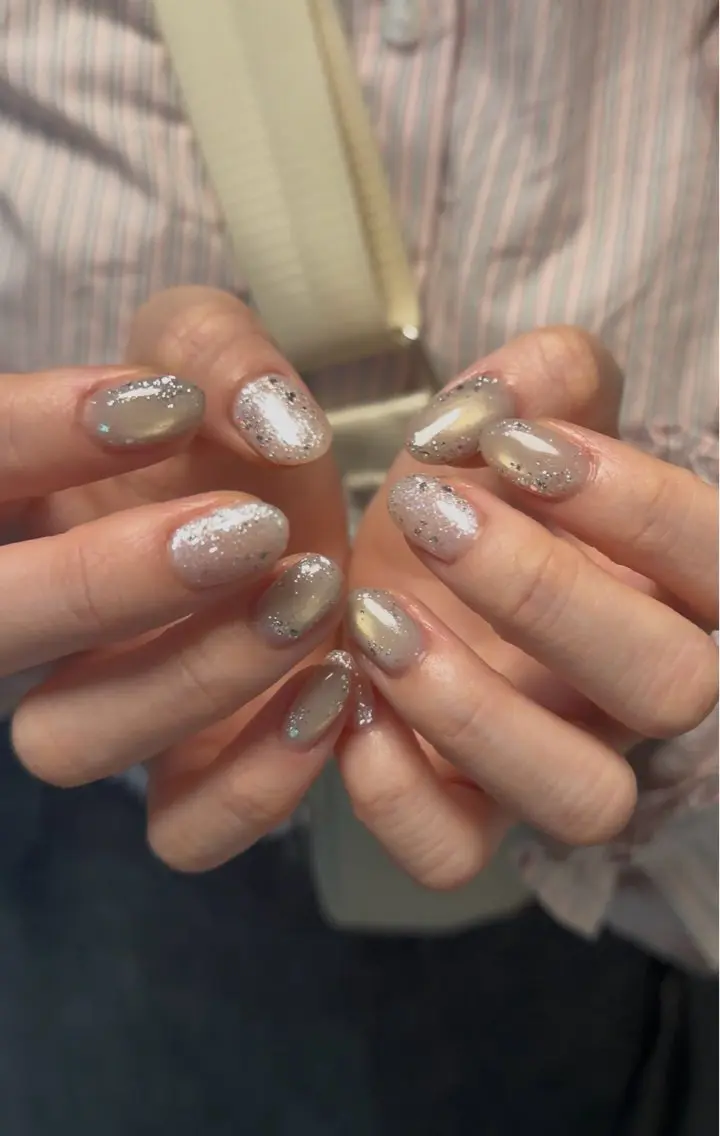 ネイル マグネットネイル 夏ネイル ハンドネイル momoka ネイル/ 青山のネイルデザイン