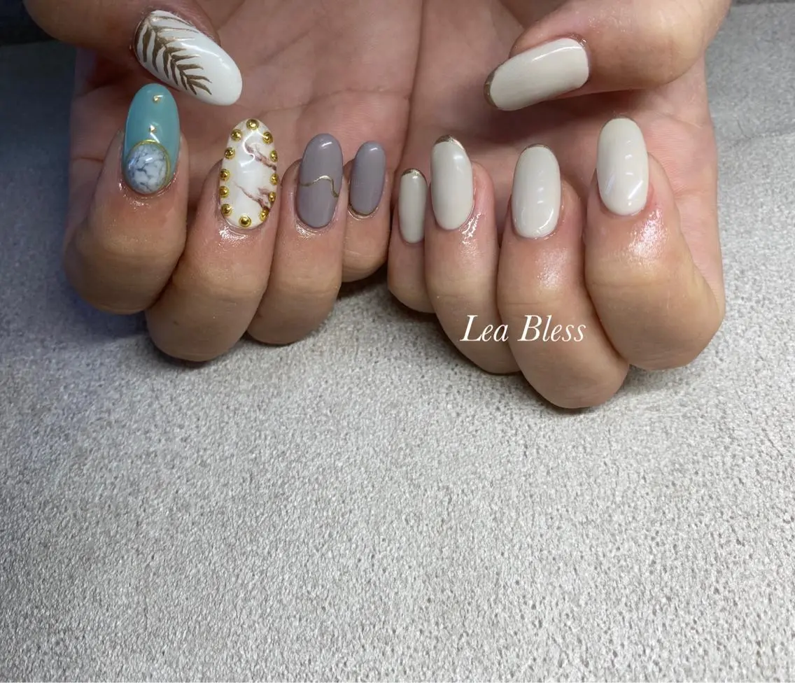 ネイル ハンドネイル Lea Bless 河原町のネイルデザイン