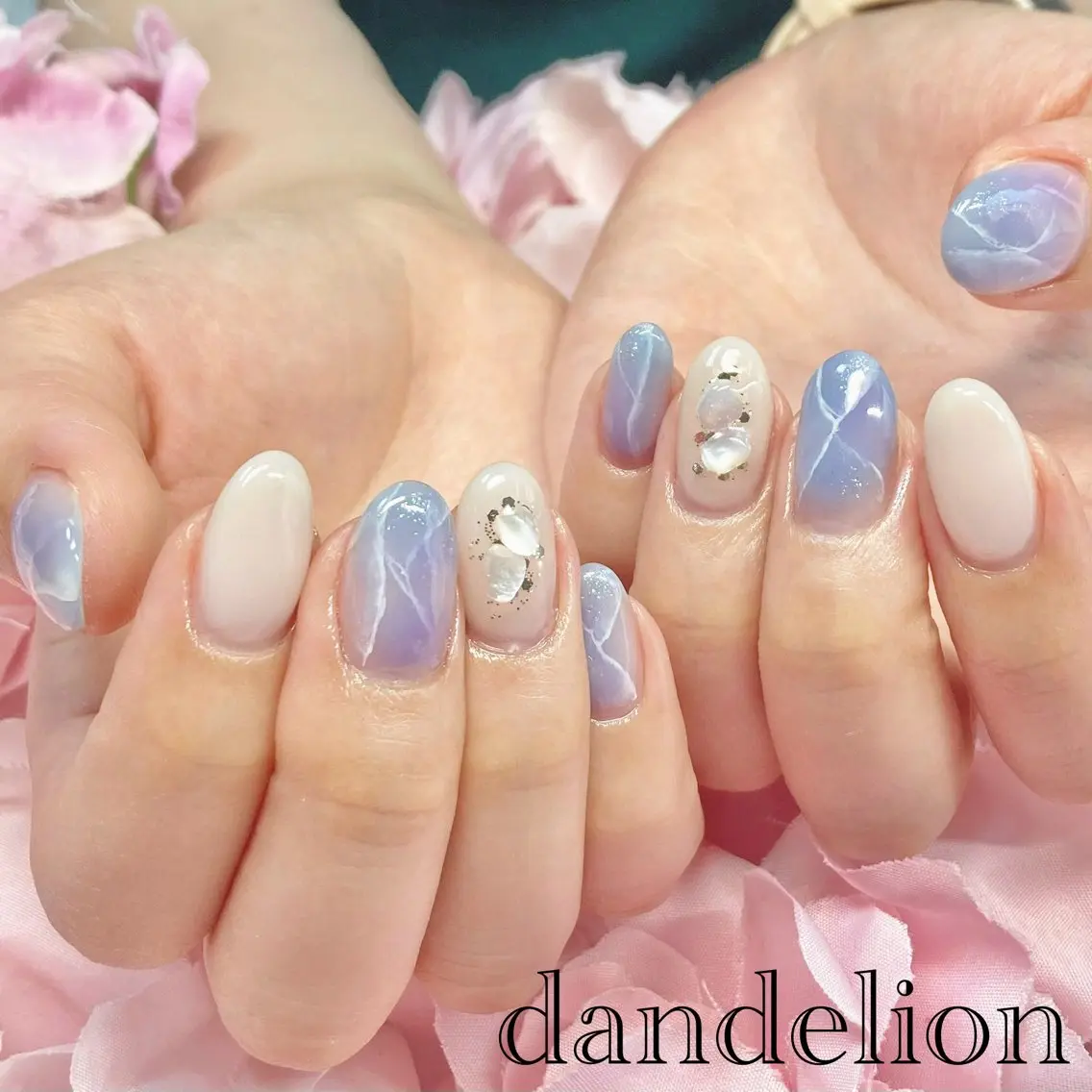 ネイル ハンドネイル ハンドケア dandelion ダンデライオンのネイルデザイン