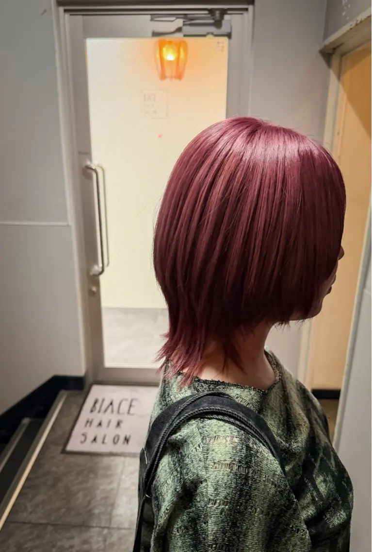 カラー ピンクカラー 黒木 千晴のヘアスタイル