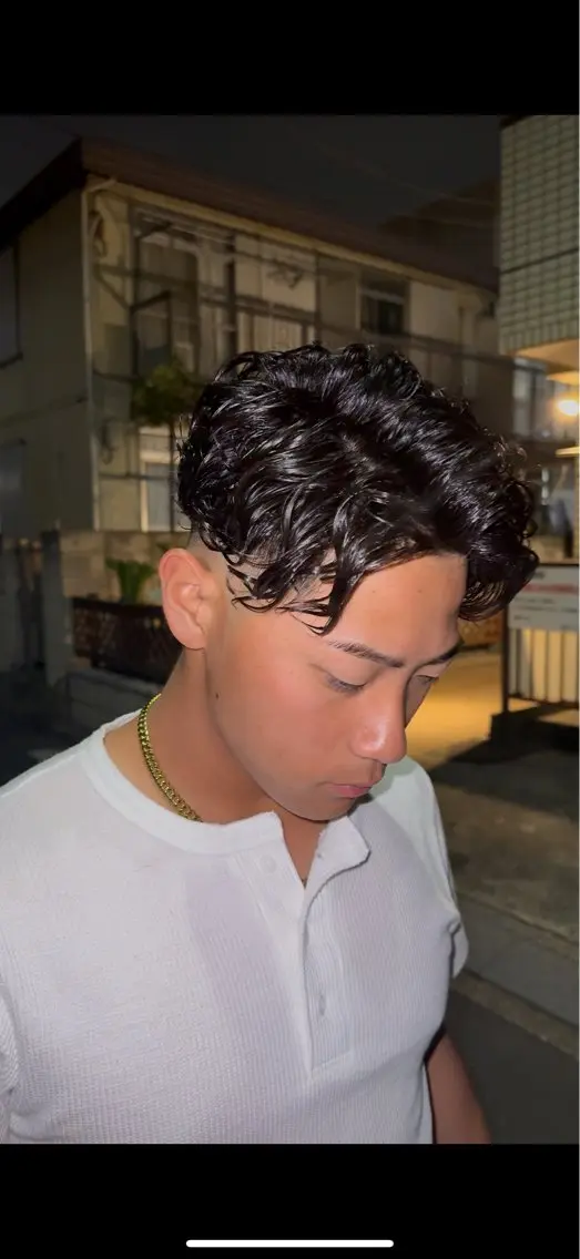 ショート パーマ フルハタヒロト 六本木理容師のヘアスタイル