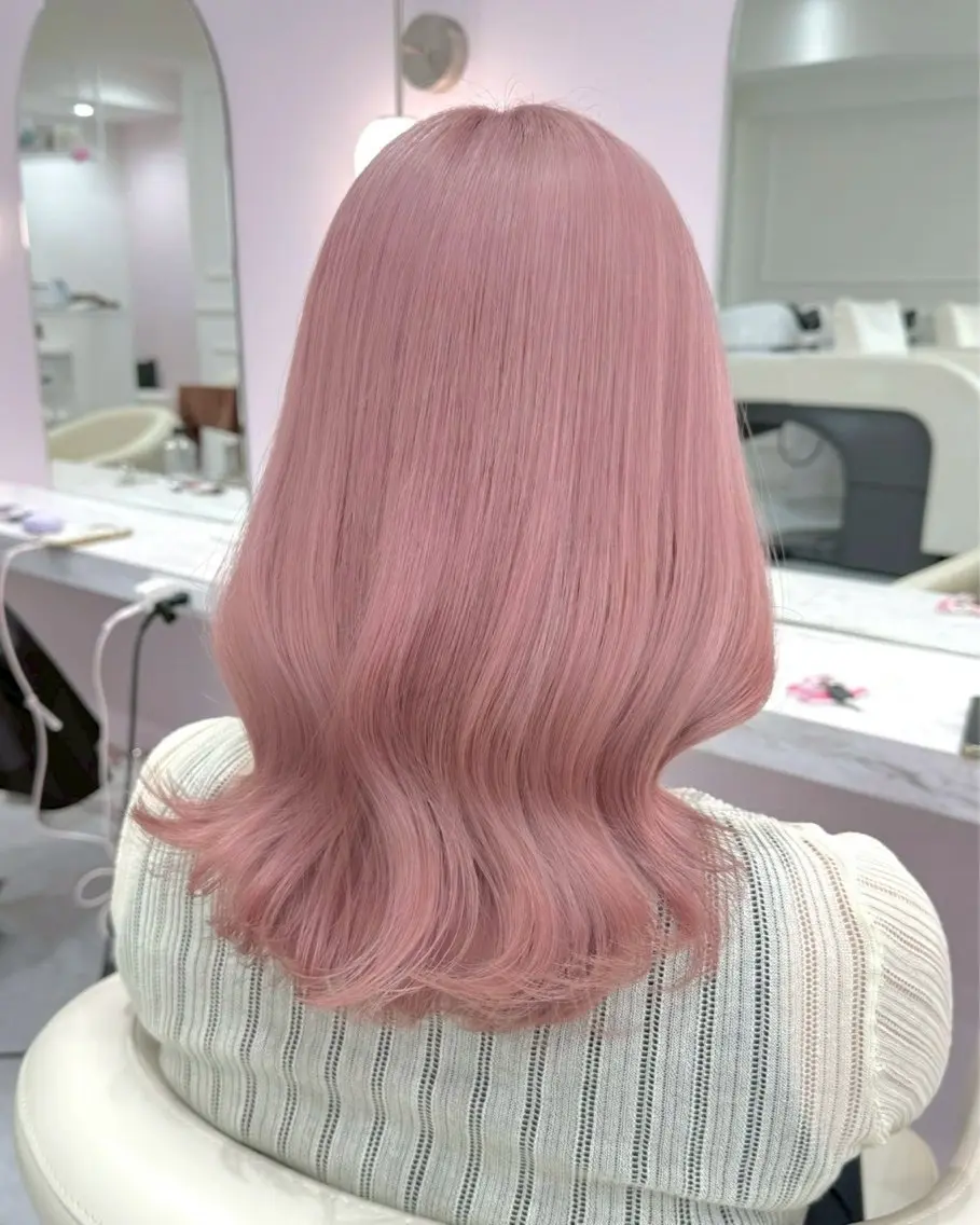 セミロング カラー ヘアカラー 表参道/ハイトーン/ ブリーチ/みずは🎀のヘアスタイル