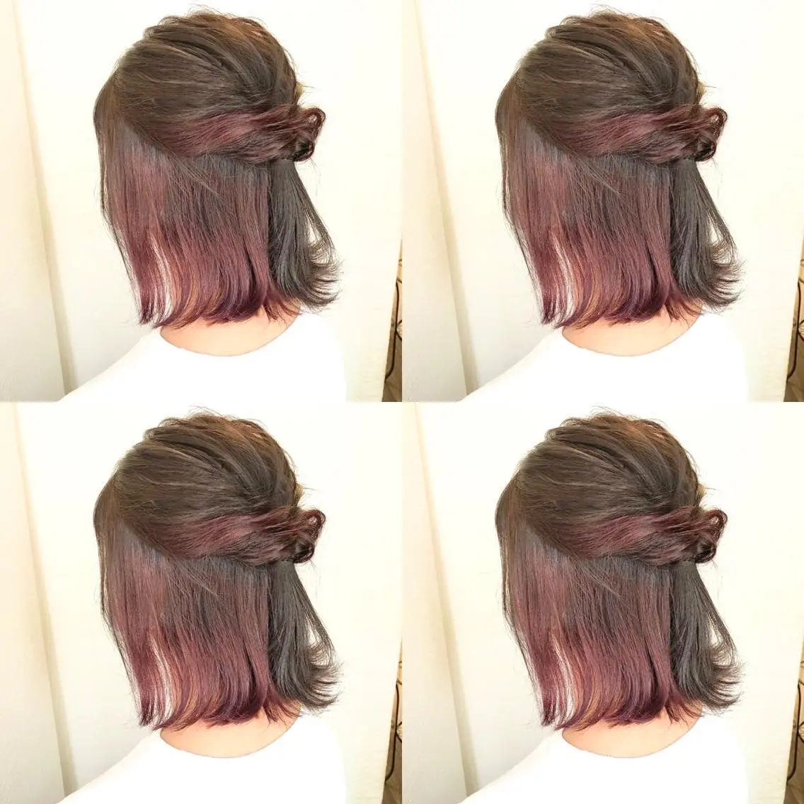 セミロング ピンクラベンダー あさだ しゅうたろうのヘアスタイル