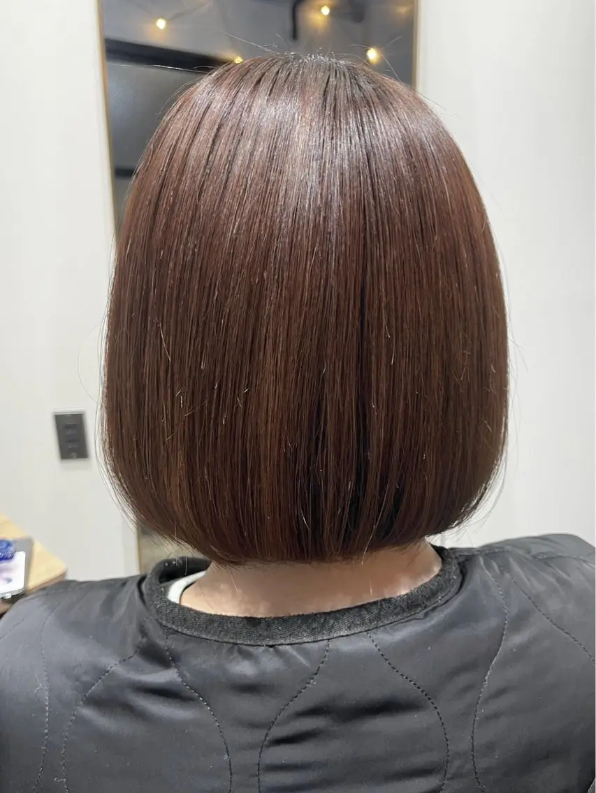 ショート ボブ カット ヘアカラー トリートメント ハイトーン/韓国風/ 艶髪/吉祥寺のヘアスタイル
