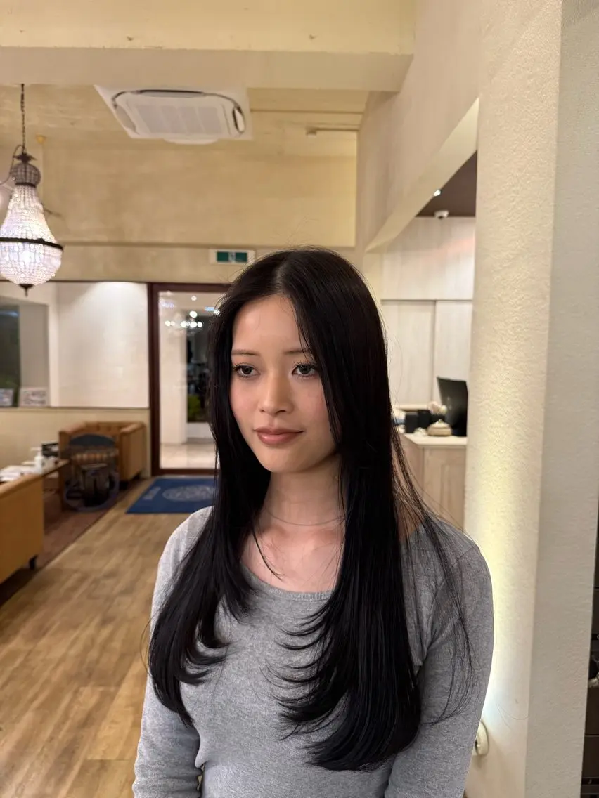 ロング ヘアカラー ヘッドスパ MAHAE 廣瀬のヘアスタイル