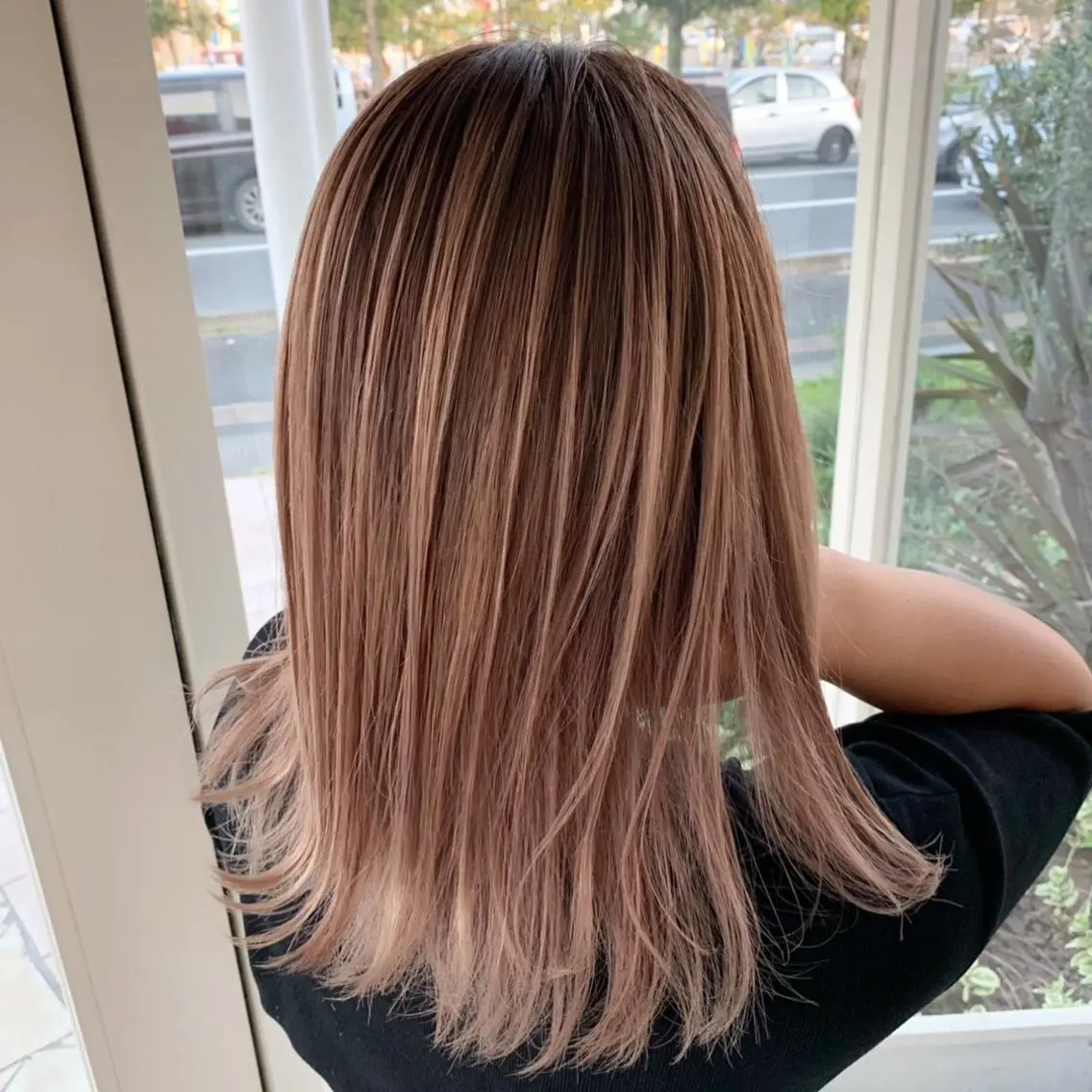 セミロング カラー EARTH石巻店 尾形  裕のヘアスタイル