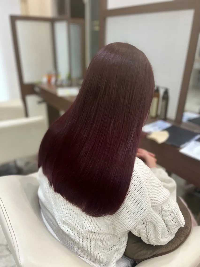 ロング カラー 生駒市デザインカラー /浜中美奈のヘアスタイル