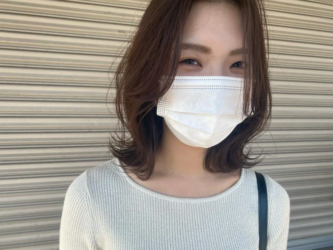ミディアム カラー 透明感カラー ハイライトカラー ハイライト 柔らかカラー🥛 mayucoのヘアスタイル