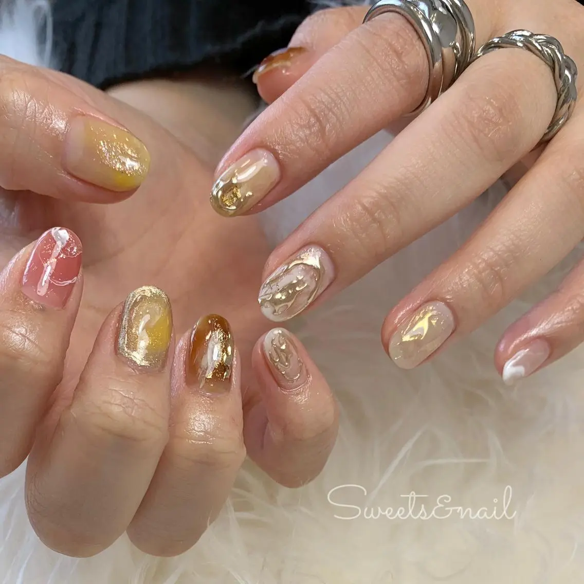 ネイル ニュアンスネイル Sweets& nail みなこのネイルデザイン