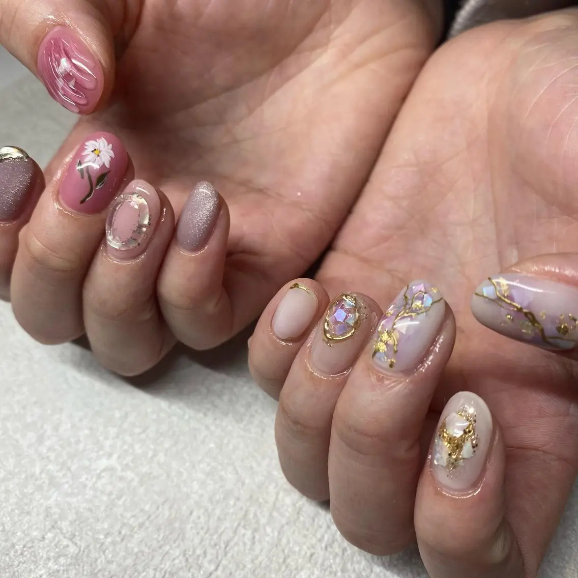 ネイル ハンドネイル 【うるちゅるnail 】🩰maiのネイルデザイン
