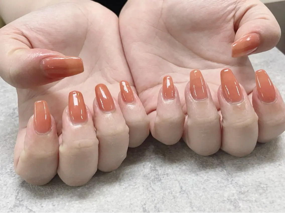 ネイル ワンカラーネイル clear yayoiのネイルデザイン