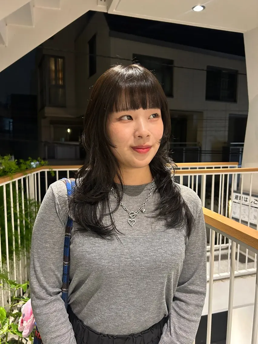 セミロング カラー カット ヘアカラー トリートメント ラフで可愛いヘア 🐈‍⬛Rukaのヘアスタイル