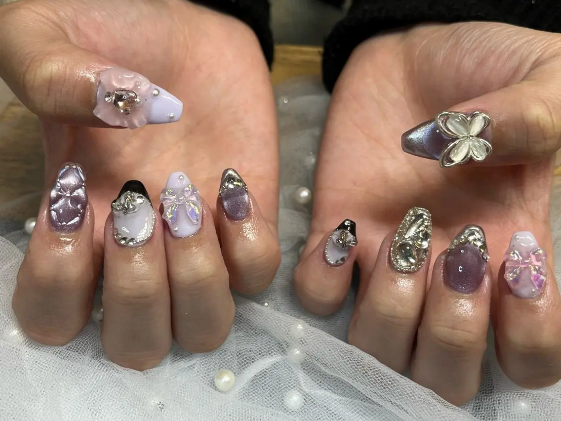 ネイル ハンドネイル 持ち込みデザイン得意 ／長さだし可✨RUIのネイルデザイン