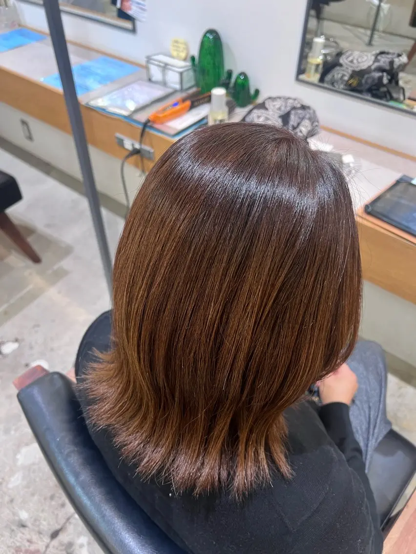 🩵 ワンカラー🩵 肩下＋1000～                       ★毛先カット無料✂️の写真