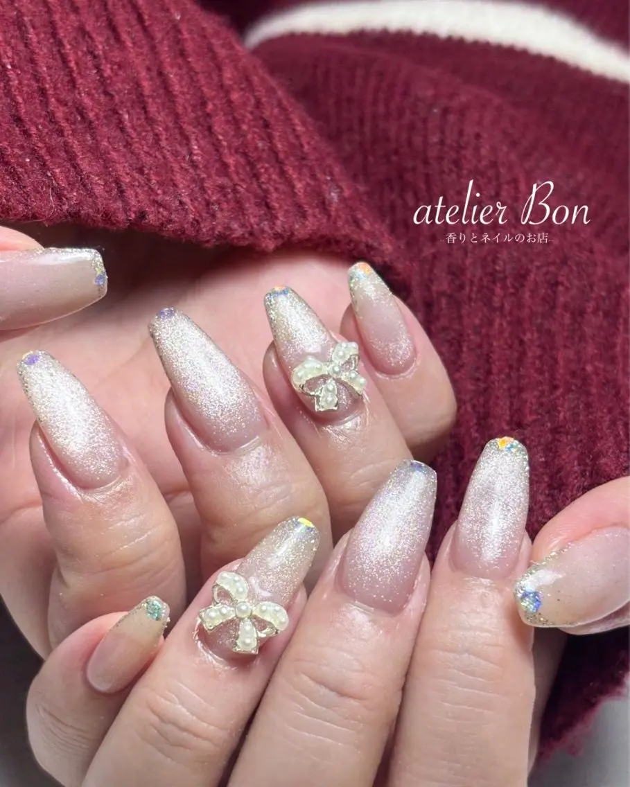 ネイル マグネットネイル atelierBon 🌿REIのネイルデザイン