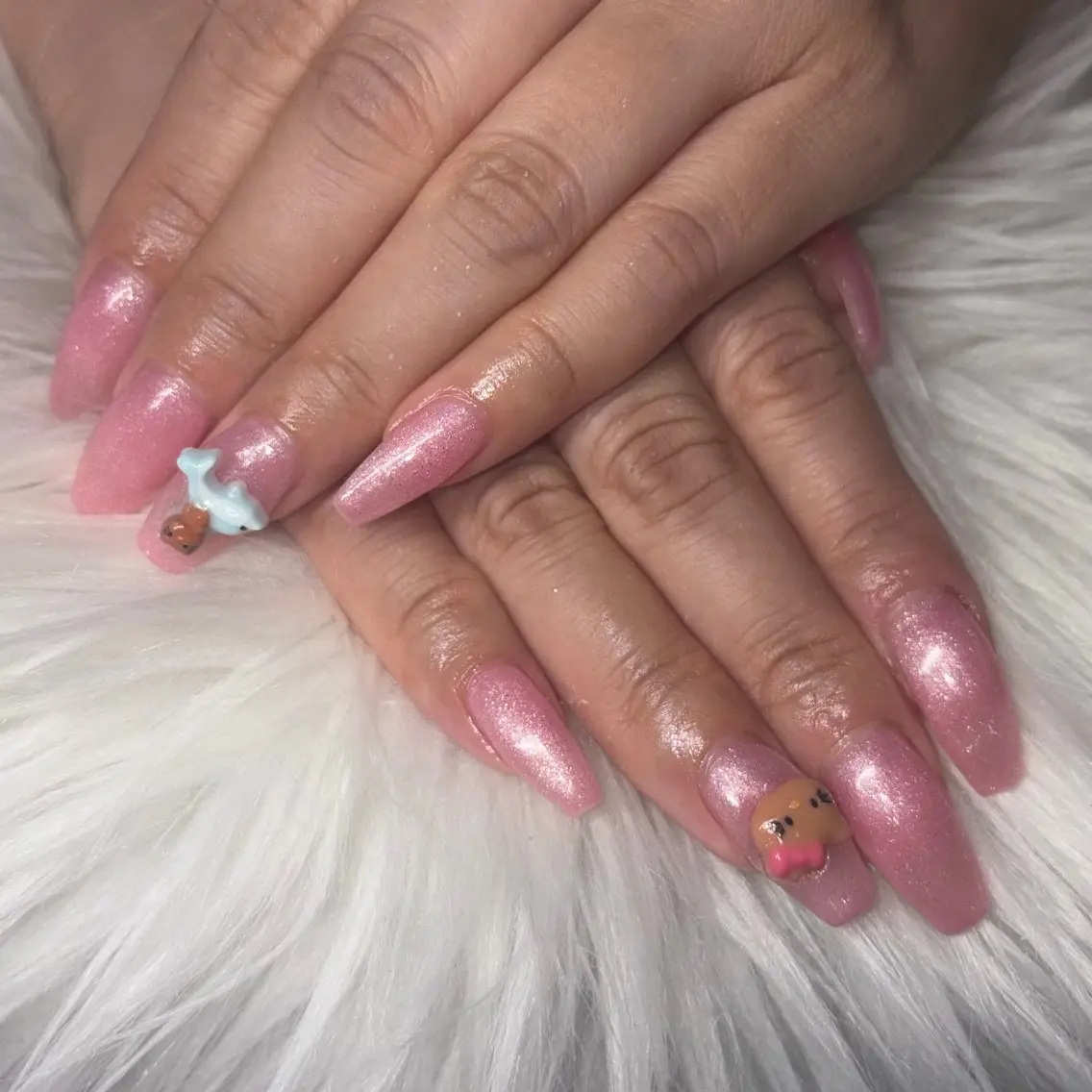 ネイル ピンク ハンドネイル y's beauty京橋店のネイルデザイン