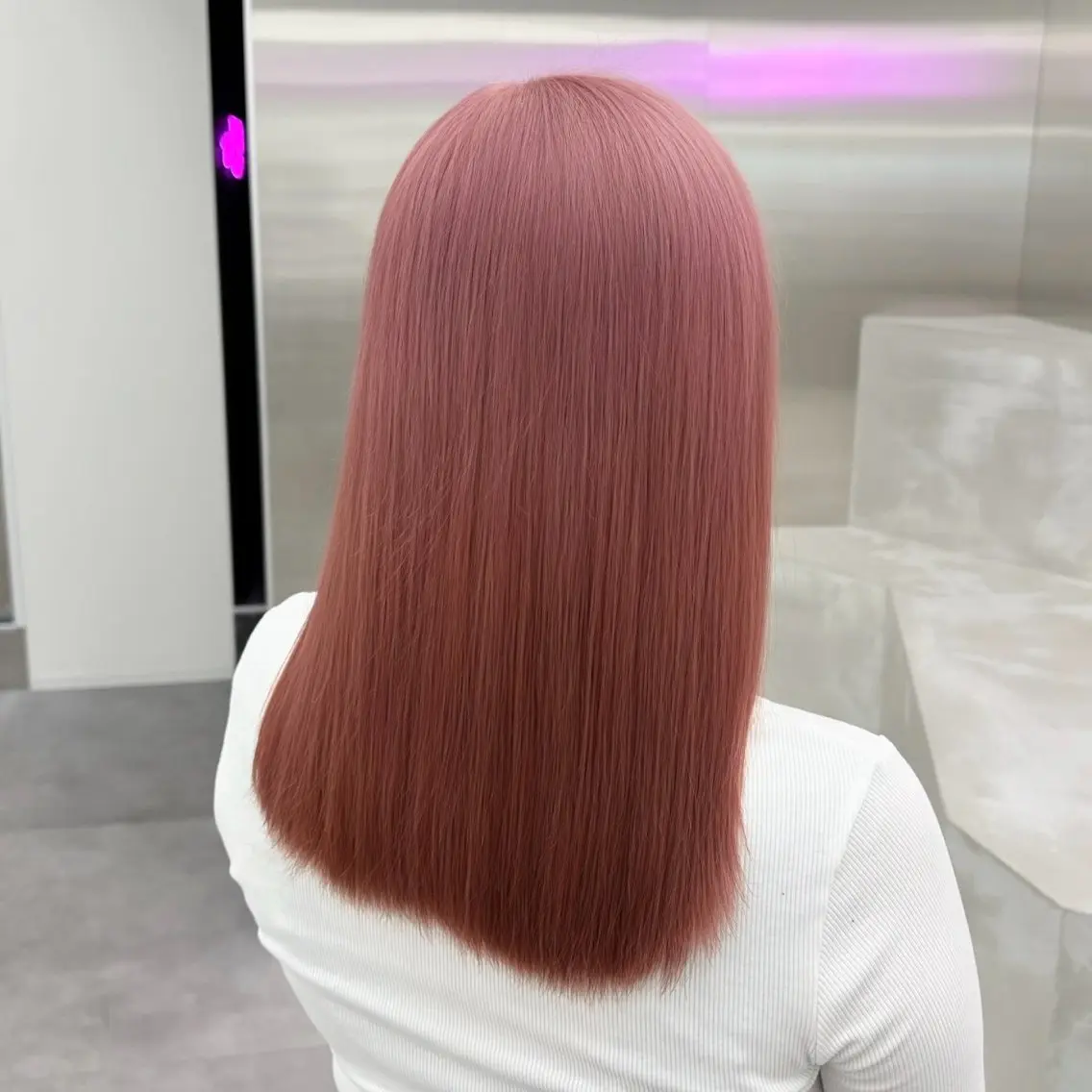 セミロング ヘアカラー トリートメント 🎀ハイトーン🎀 ケアブリーチmikuのヘアスタイル