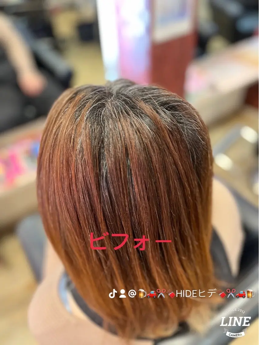 ミディアム カラー 織田 英之のヘアスタイル