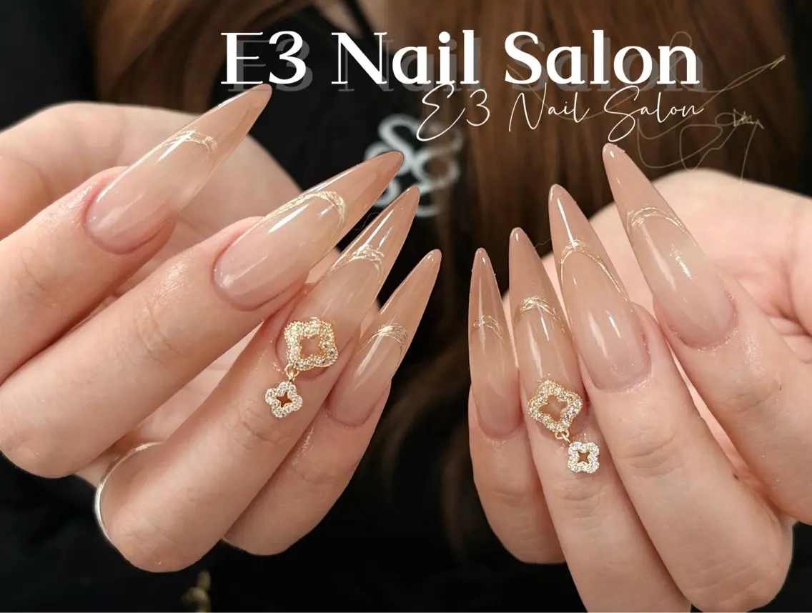 ネイル アニマル柄 オーロラネイル べっ甲ネイル ボルドー ブラウン ハンドネイル E3 Nail Salonのネイルデザイン