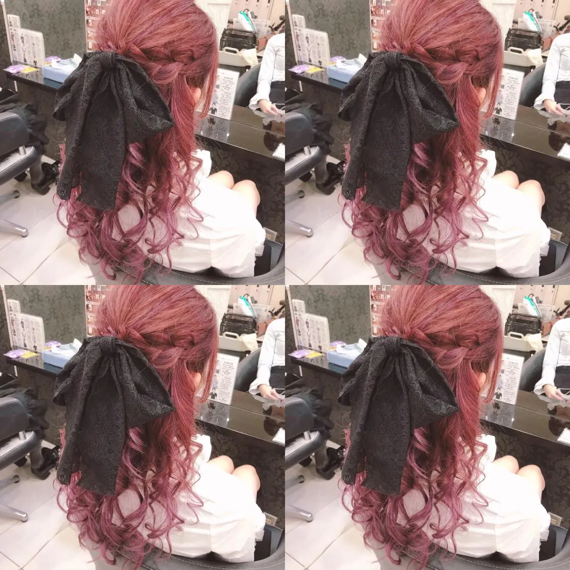 ロング ヘアアレンジ ハーフアップ ヘアセット 🌷MAYU 🌷のヘアスタイル