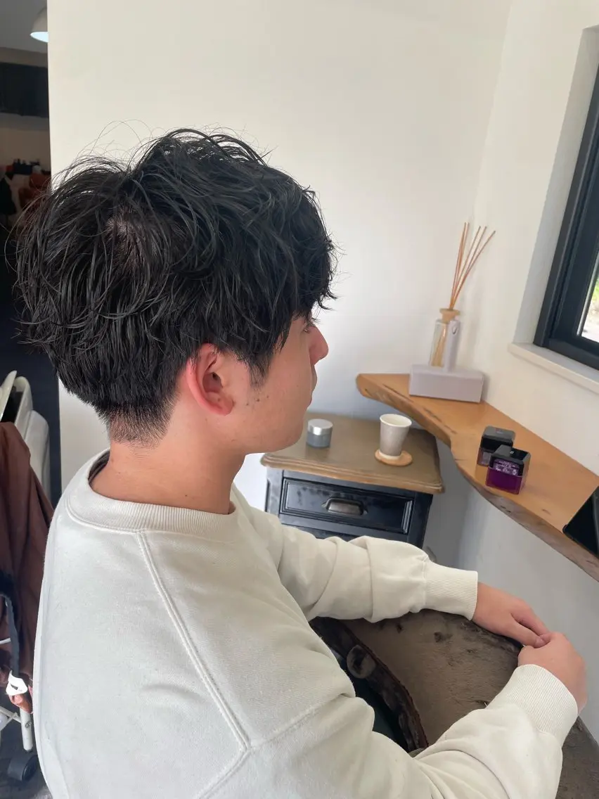 メンズ メンズパーマ No.4 ナチュラル なつみのヘアスタイル