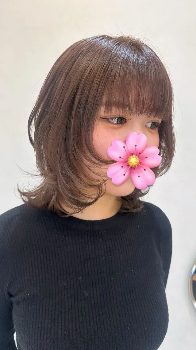 ミディアム Emuest心斎橋 SAKIのヘアスタイル