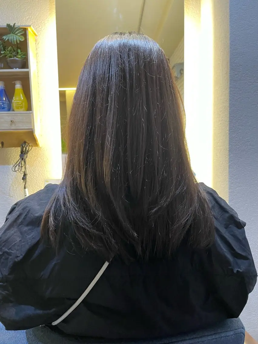 セミロング レイヤーカット ナチュラル🧡可愛い MINAMIのヘアスタイル