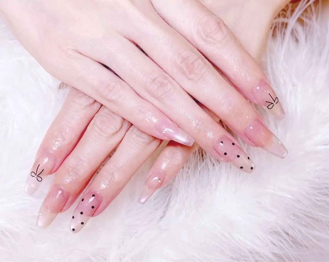ネイル アートネイル フラッシュネイル フラワーネイル ジェルネイル ガーリー Puti nailのネイルデザイン