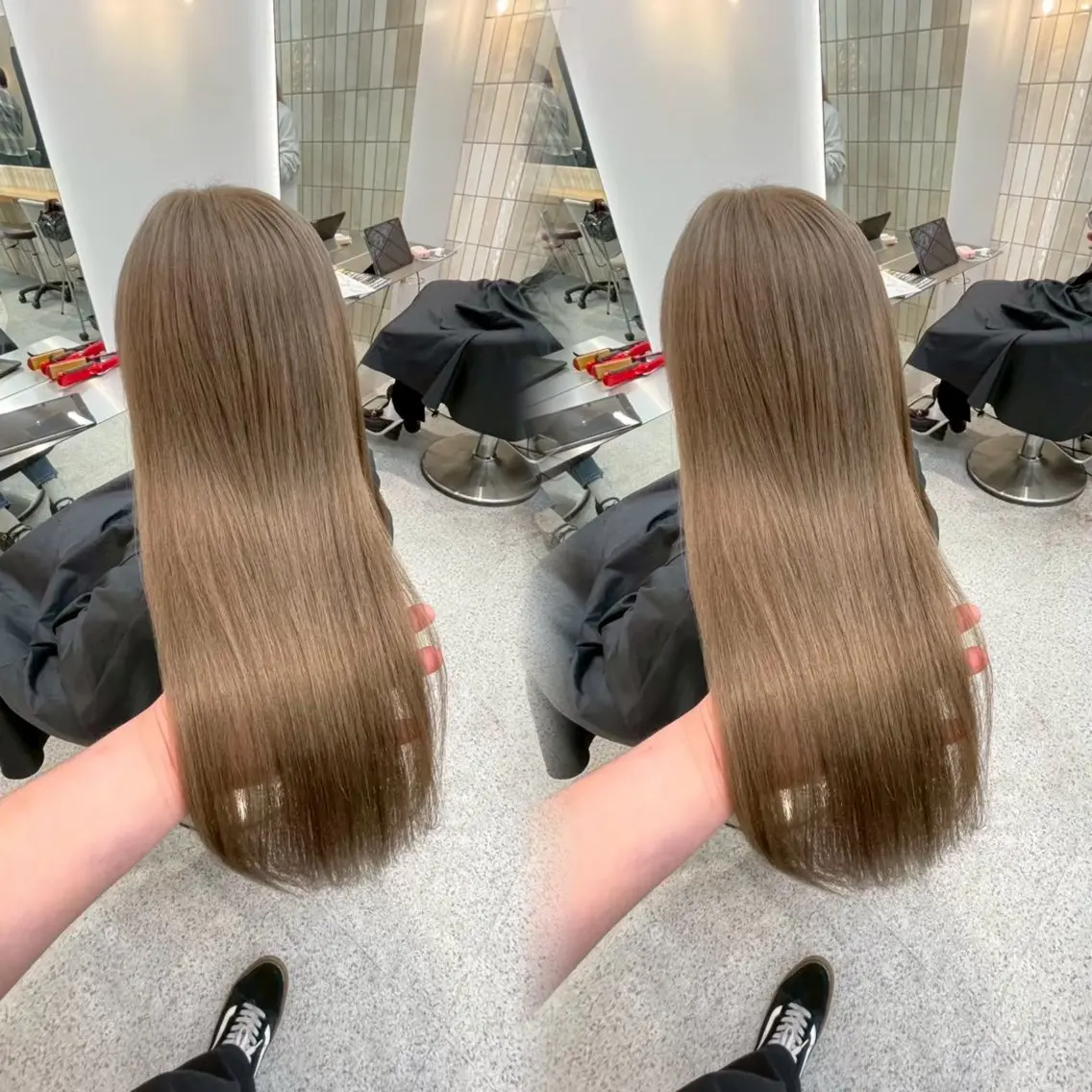 ロング カット トリートメント 🦋高屋敷陸🦋 レイヤー/ハイトーンのヘアスタイル