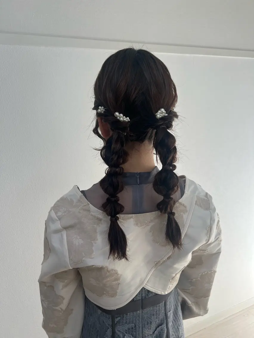 ロング ヘアアレンジ 大羅 海比のヘアスタイル