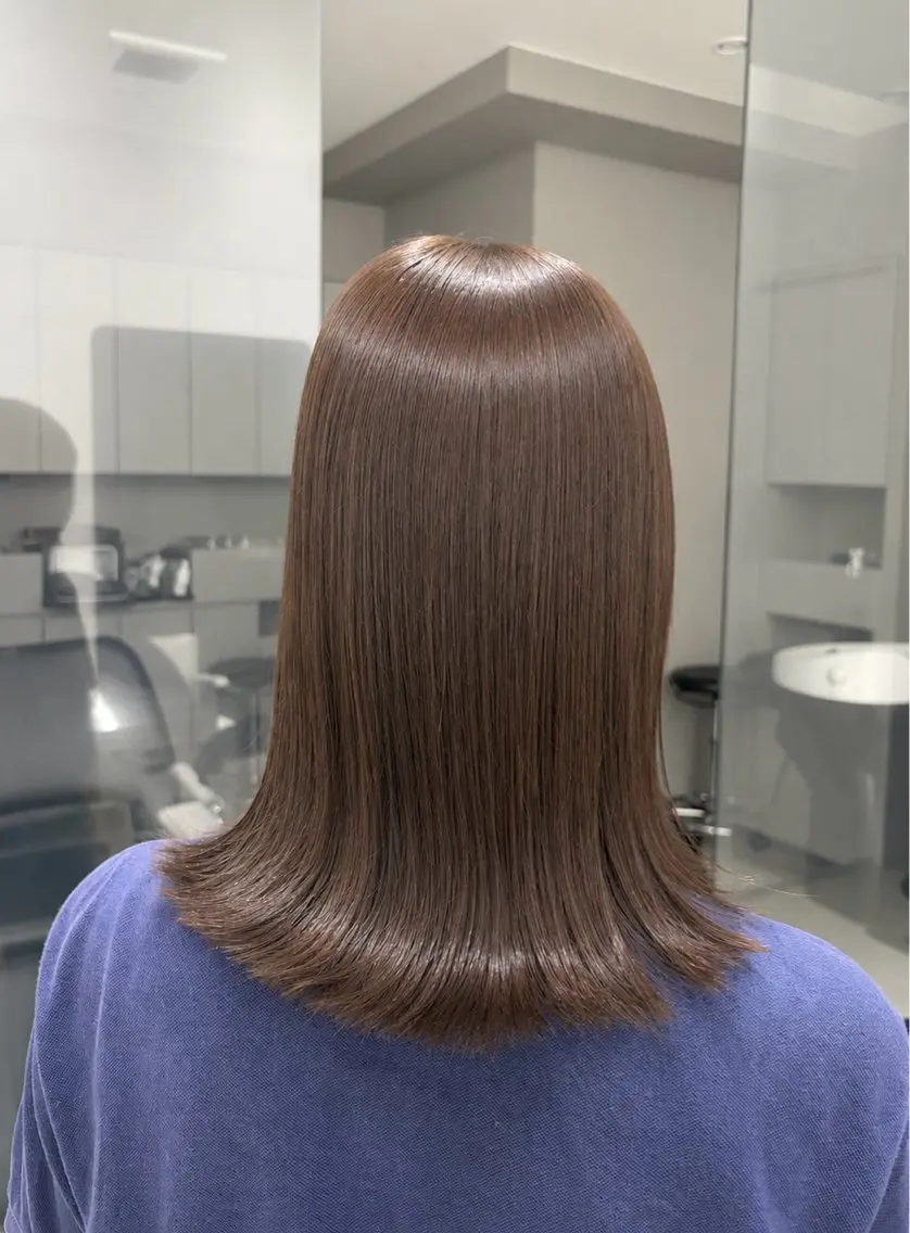 カラー ブリーチ ダブルカラー ブリーチなしカラー 吉田 百々花のヘアスタイル