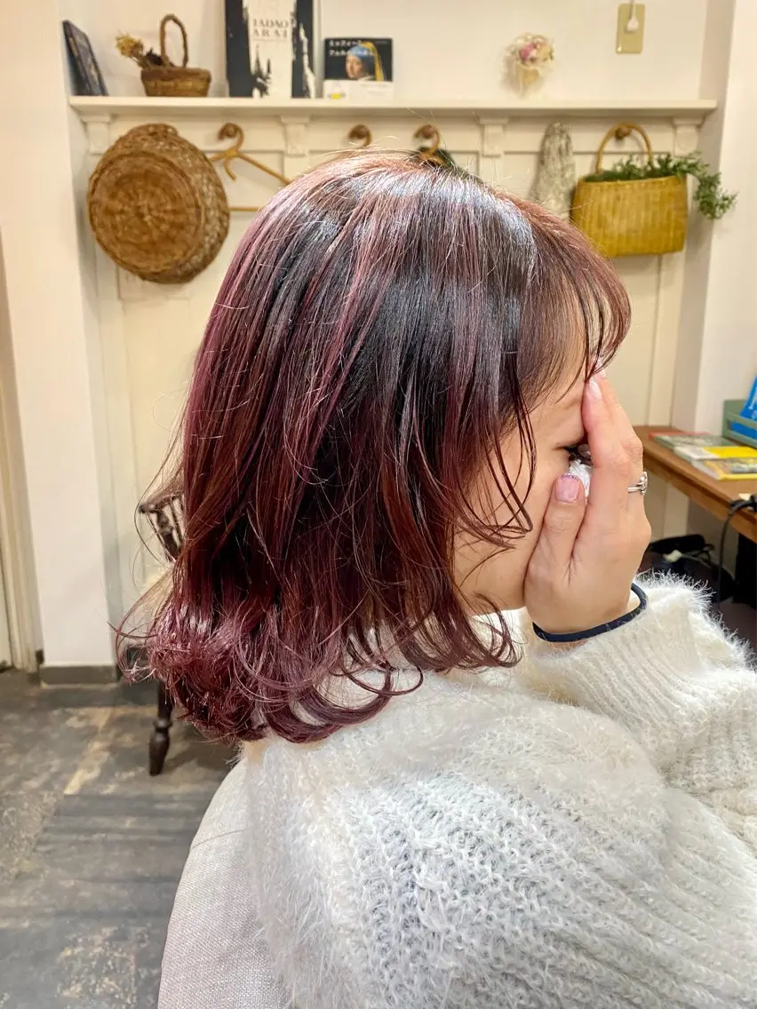 ミディアム ハイライト Ruri hair magomusumeのヘアスタイル