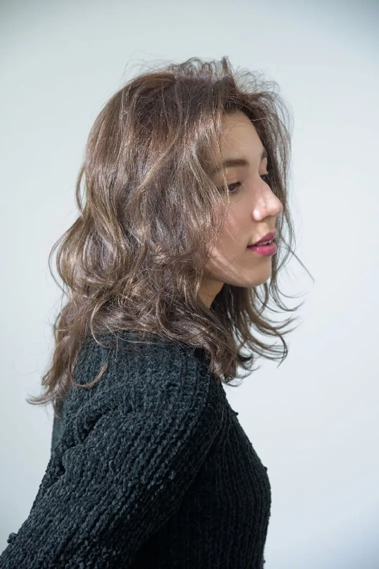 セミロング カット パーマ Stirmaison RYUSEIのヘアスタイル