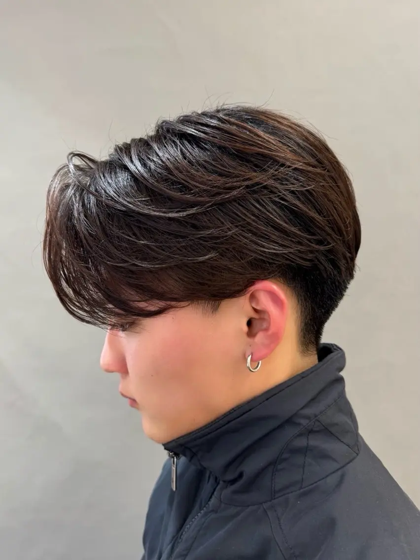 メンズ 縮毛矯正 トリートメント 重松 丈博のヘアスタイル