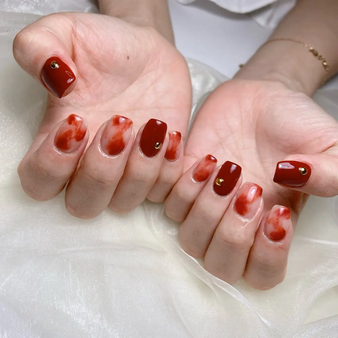 ネイル ニュアンスネイル ハンドネイル nailsalon REJOICEのネイルデザイン